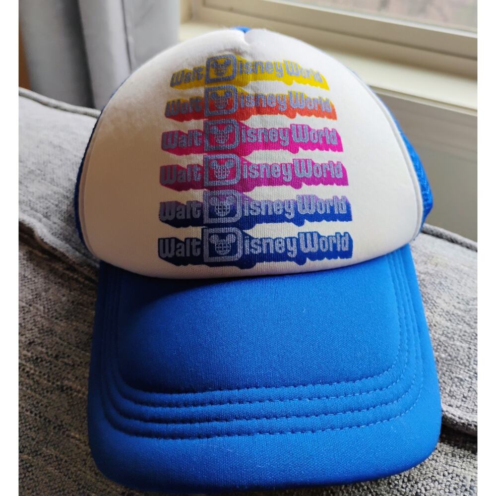 Authentic Disney Parks Vintage Walt Disney World Mesh Snap back Trucker Hat. - Picture 8 of 12